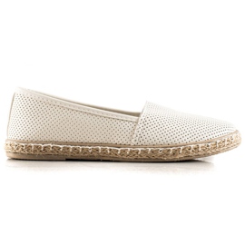 TRENDI Comode espadrillas traforate bianca