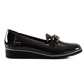 Goodin Brogue Nere Con Una Catena nero