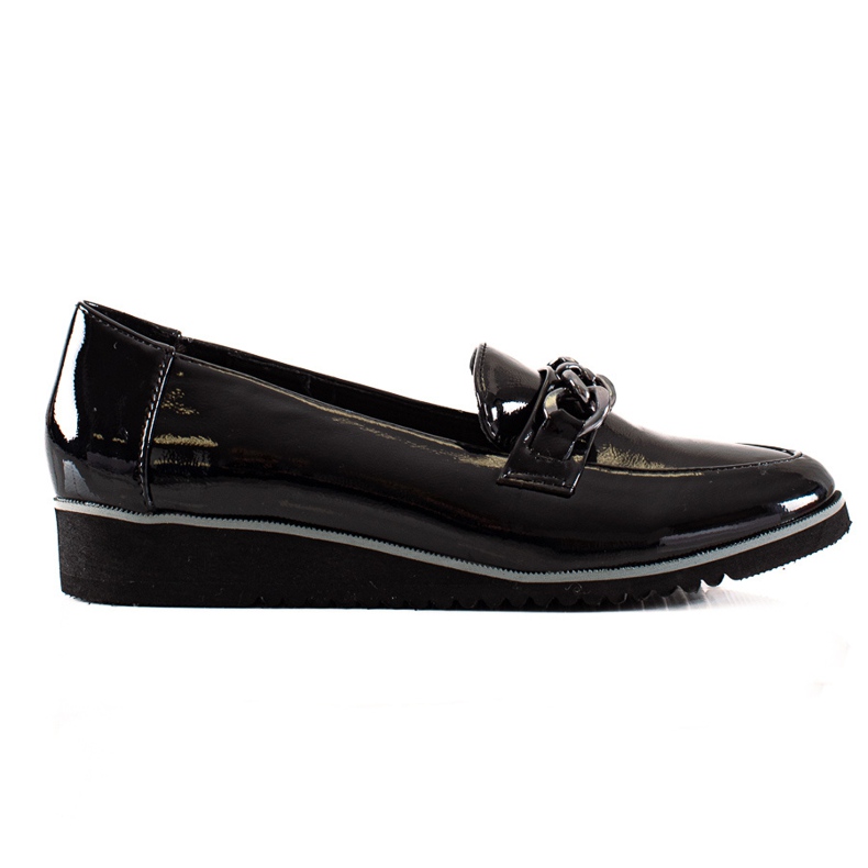 Goodin Brogue Nere Con Una Catena nero