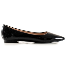 Encor Ballerina Laccata In Spitz nero