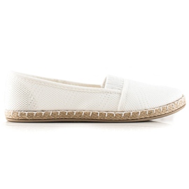 TRENDI Espadrillas bianche casual bianca