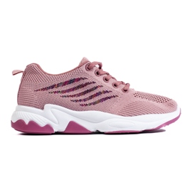 TRENDI Scarpe sportive Sneakers viola rosa