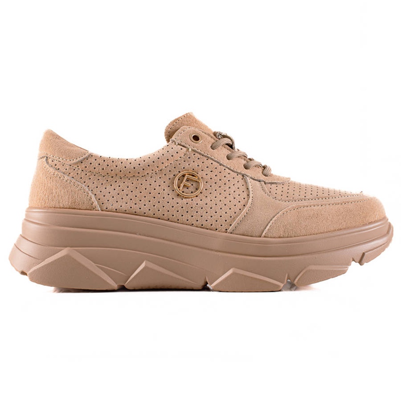 Filippo Sneakers in pelle beige marrone
