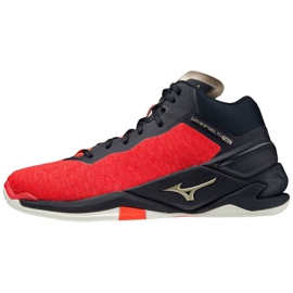 Scarpe da pallamano indoor Mizuno Wave Stealth Neo Mid M X1GA200563 rosso arance e rosse