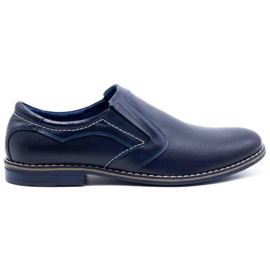 Olivier Scarpe eleganti da uomo 283LU blu navy