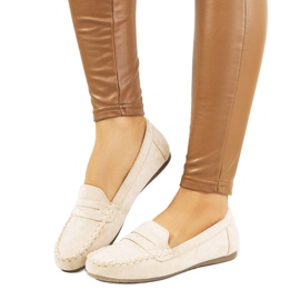 Mocassini da donna beige Nieves