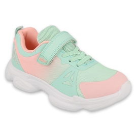 Scarpe per bambini colorate Befado 516X120 rosa verde