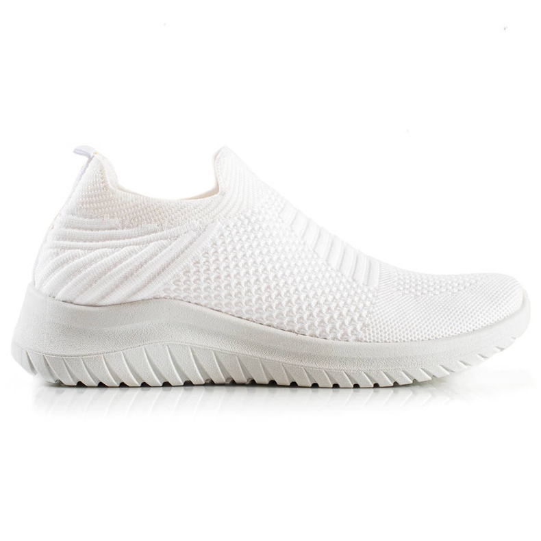 TRENDI Comode scarpe da ginnastica slip-on bianca