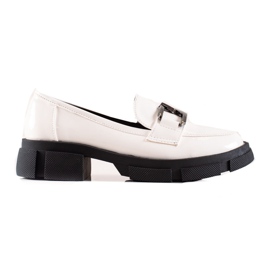 Goodin Mocassini Con Ecopelle Sulla Piattaforma bianco