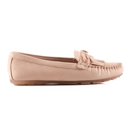 Mocassini Con Fiocco beige