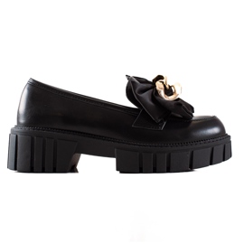 Seastar Mocassini Moda Con Fiocco nero