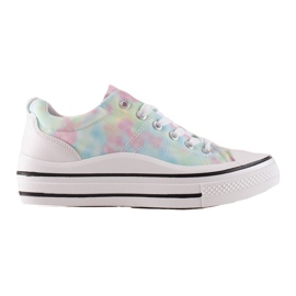 TRENDI Sneakers Colorate Sulla Piattaforma multicolore