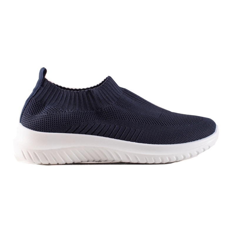 TRENDI Comode scarpe slip-on blu navy
