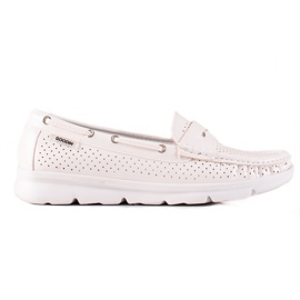 Goodin Mocassini Leggeri Sulla Piattaforma bianco