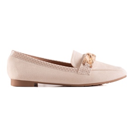 Small Swan Eleganti mocassini color crema beige