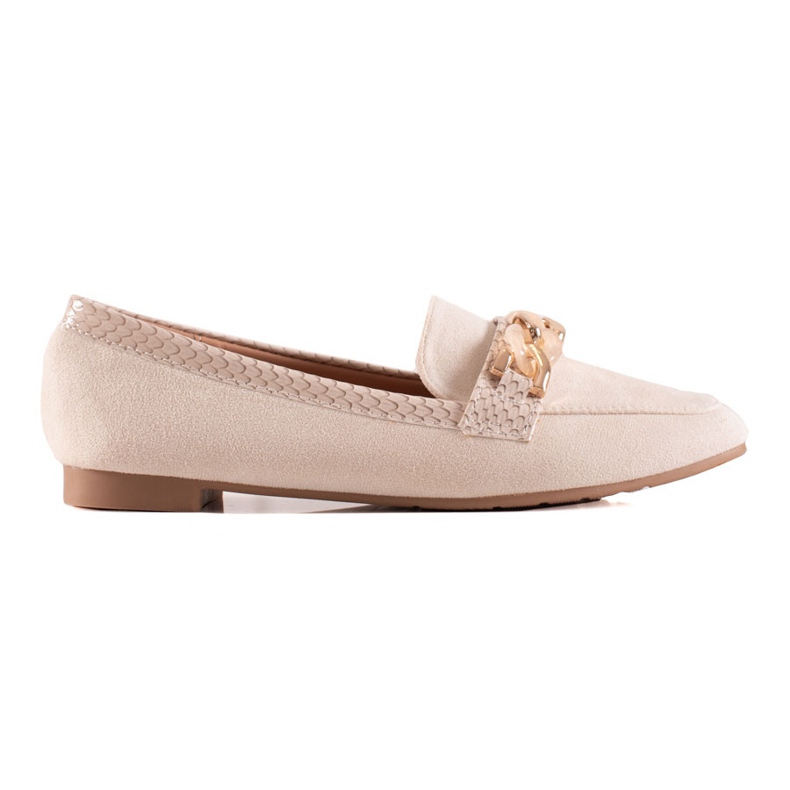 Small Swan Eleganti mocassini color crema beige