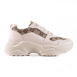 Seastar Sneakers Beige Con Motivi marrone