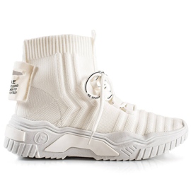 TRENDI Sneakers alla moda con un calzino bianco