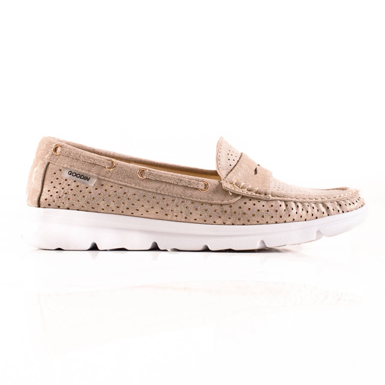 Goodin Mocassini Leggeri Sulla Piattaforma beige
