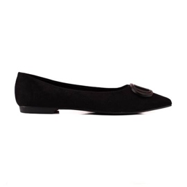 Seastar Ballerine in camoscio con decorazioni nero