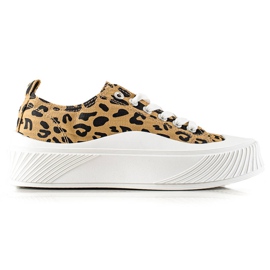 Seastar Sneakers Alla Moda Su Un'ampia Piattaforma beige nero