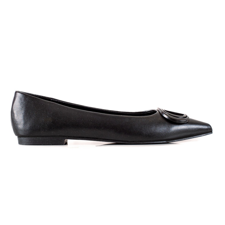 Seastar Ballerine nere con ornamento nero
