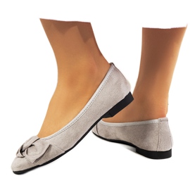 Ballerine grigie con fiocco Jantina grigio