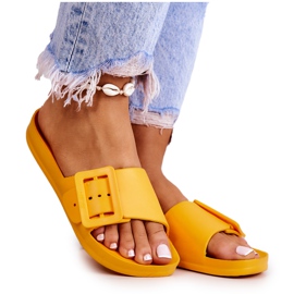 Pantofole da donna Big Star con fibbia FF274A393 Arancio arancia