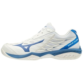 Scarpe da badminton indoor Mizuno Wave Claw M 71GA191524 bianco blu bianco
