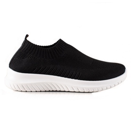 TRENDI Comode scarpe da ginnastica slip-on nero
