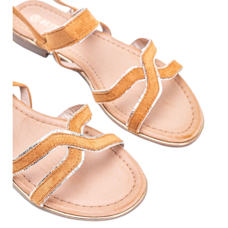 Sandali donna Rosina beige giallo