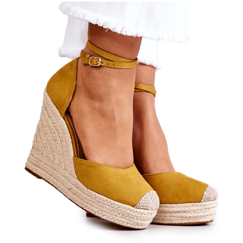 FM1 Nemeira Espadrillas Gialle Sulla Zeppa giallo