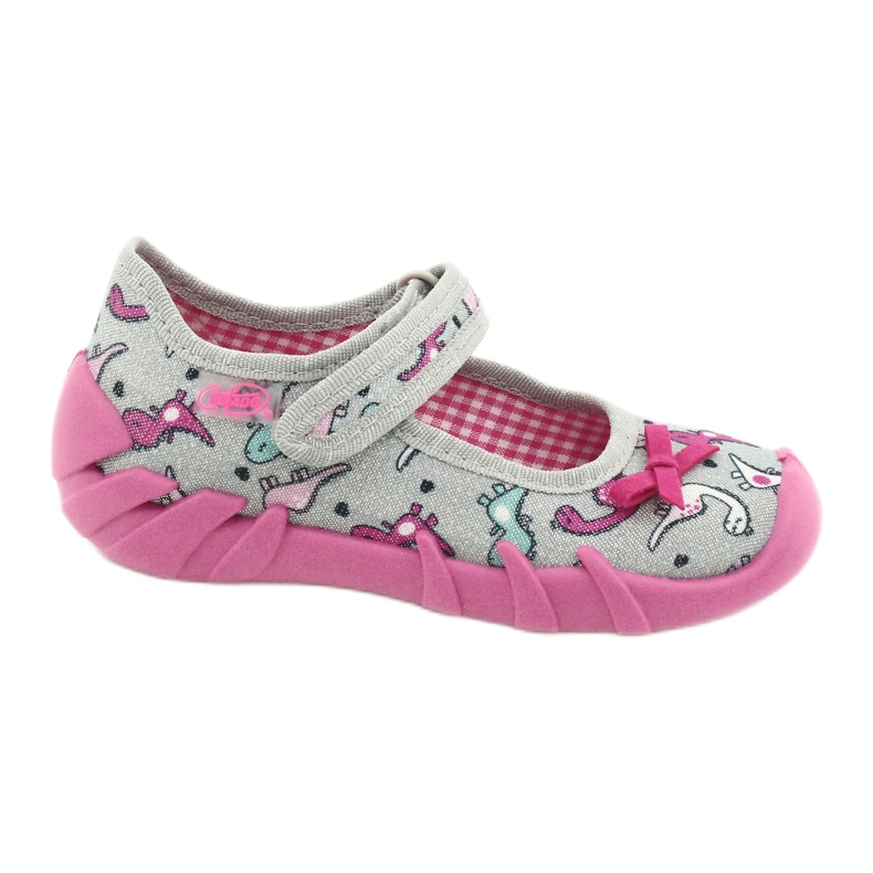 Scarpe per bambini Befado 109P204 rosa d'argento grigio