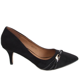 Décolleté con tacco a stiletto April Black nero