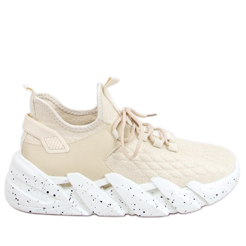Scarpe sportive a calzino Indu Beige
