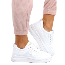 Sneaker da donna Bastu Beige bianca