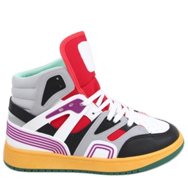 Sneakers alte Pall Grey Green bianco nero rosso multicolore