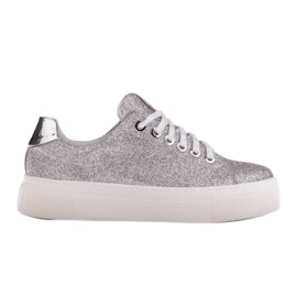 Marco Shoes Sneakers da donna con suola spessa 1958P-1207-166-1 d'argento