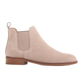 Marco Shoes Stivaletti Chelsea scamosciati con gomma 2210B-813-1 beige