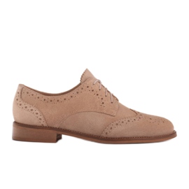 Marco Shoes Scarpe con perforazione decorativa beige