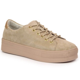 Sneakers sulla piattaforma Filippo W PAW315 beige
