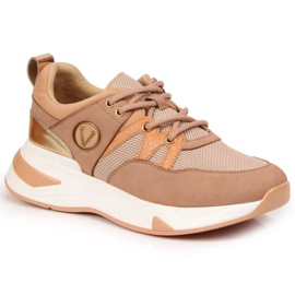 Sneakers sulla piattaforma Vinceza W JAN79B rosa sporco