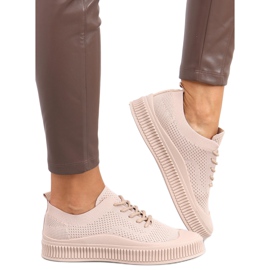 Sneakers a calzino da donna Posten Khaki beige