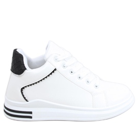 Sneakers su zeppa nascosta Izumi BIANCO / NERO