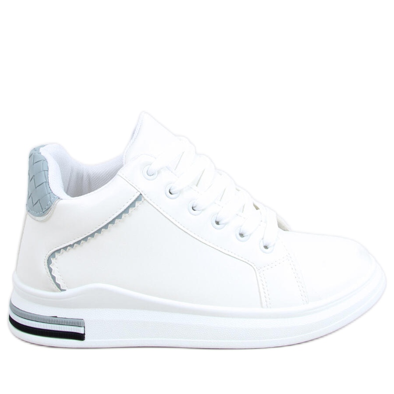 Sneakers su zeppa nascosta Izumi BIANCO/BLU bianca