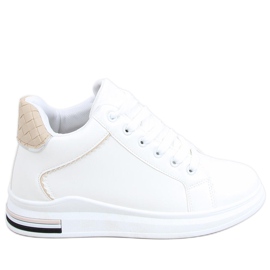 Sneakers su zeppa nascosta Izumi BIANCO / BEIGE