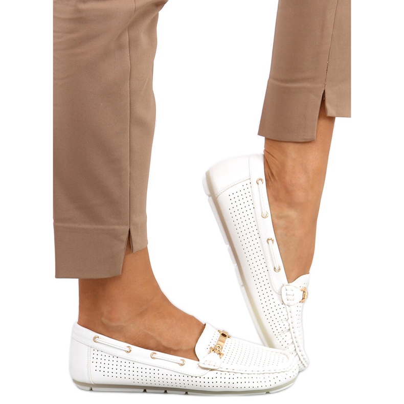 Mocassini da donna Wong White bianca