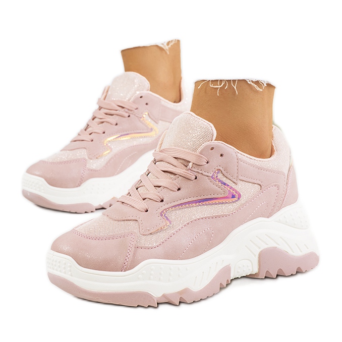 Sneakers Badillo rosa lucido