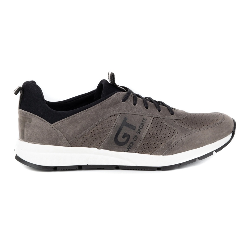 Polbut Scarpe casual da uomo in pelle 2111P grigio