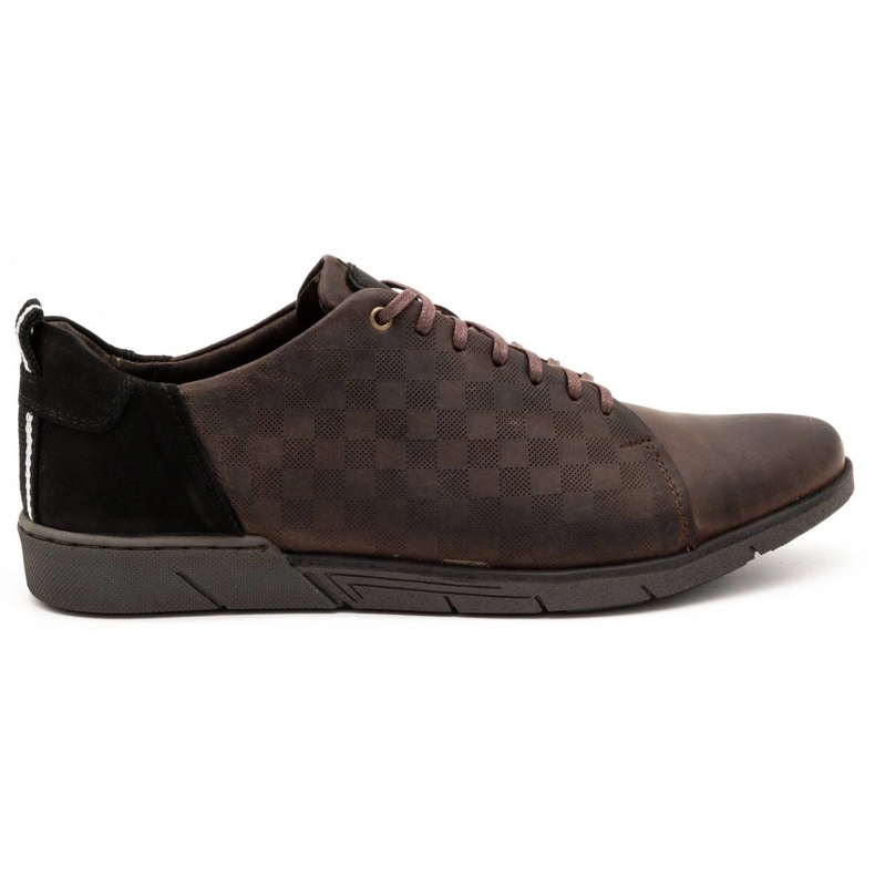 Polbut Scarpe casual da uomo in pelle 2114 marrone